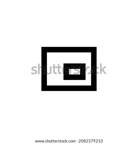 picture in picture alt pixel perfect icon design. Flat style design isolated on white background. Vector illustration