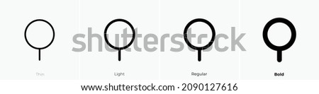 gender neuter icon. Thin, Light Regular And Bold style design isolated on white background