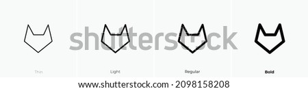 gitlab icon. Thin, Light Regular And Bold style design isolated on white background