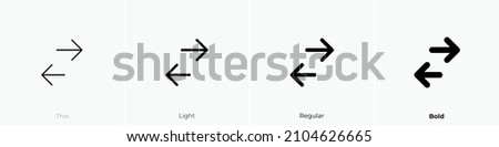 switch horizontal icon. Thin, Light Regular And Bold style design isolated on white background