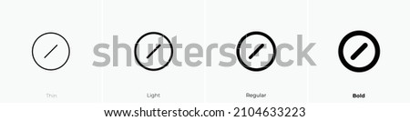 forbid 2 icon. Thin, Light Regular And Bold style design isolated on white background