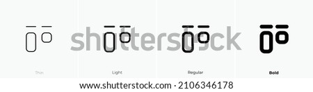 layout kanban icon. Thin, Light Regular And Bold style design isolated on white background