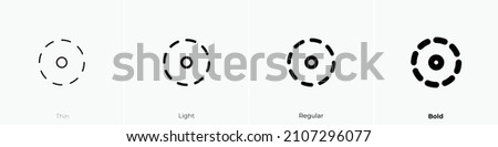 tilt shift icon. Thin, Light Regular And Bold style design isolated on white background