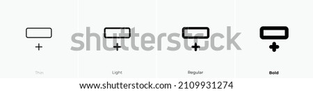 row insert bottom icon. Thin, Light Regular And Bold style design isolated on white background