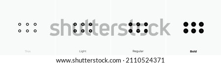 grip horizontal icon. Thin, Light Regular And Bold style design isolated on white background