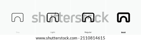 building bridge 2 icon. Thin, Light Regular And Bold style design isolated on white background