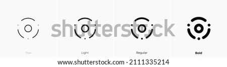 atom 2 icon. Thin, Light Regular And Bold style design isolated on white background