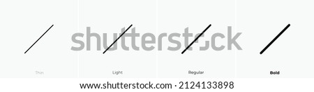 line alt icon. Thin, Light Regular And Bold style design isolated on white background