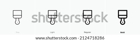brush alt icon. Thin, Light Regular And Bold style design isolated on white background