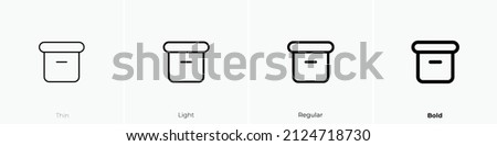 archive alt icon. Thin, Light Regular And Bold style design isolated on white background