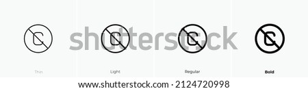 creative commons pd icon. Thin, Light Regular And Bold style design isolated on white background