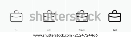 bag alt icon. Thin, Light Regular And Bold style design isolated on white background