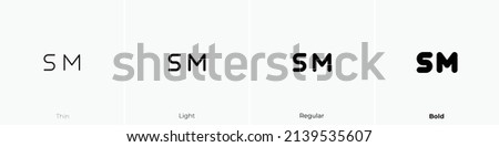 servicemark icon. Thin, Light Regular And Bold style design isolated on white background