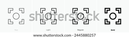 burst mode icon. Thin, Light Regular And Bold style design isolated on white background