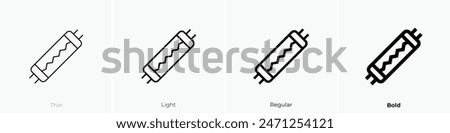 fuse icon. Thin, Light Regular And Bold style design isolated on white background