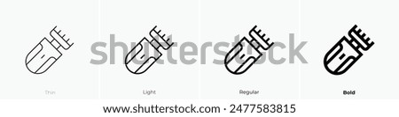 electric shaver icon. Thin, Light Regular And Bold style design isolated on white background