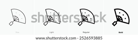 sensu icon. Thin, Light Regular And Bold style design isolated on white background