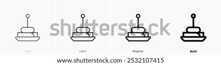 tapa icon. Thin, Light Regular And Bold style design isolated on white background