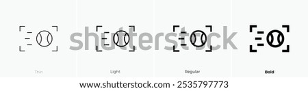 sport mode icon. Thin, Light Regular And Bold style design isolated on white background