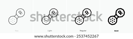 softlens case icon. Thin, Light Regular And Bold style design isolated on white background