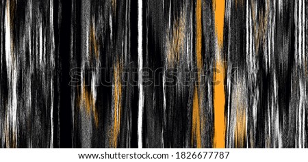  Vertical ikat gradient ,ombre seamless plain pattern  in natural  black, orange white with  zig zag, stripe, abstract background for textile design, wallpaper, surface Japanese background. Ethnic 