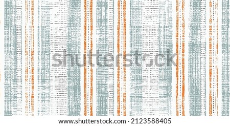 Aegean teal mottled stripe patterned linen texture background. Summer coastal living style home decor fabric effect. Sea green wash grunge wavy blur material. Decorative textile seamless pattern Stock foto © 