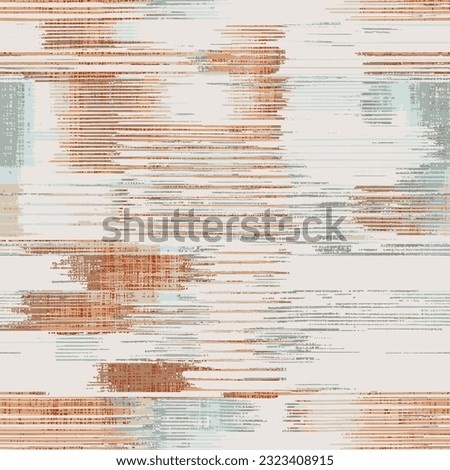 Seamless pattern with grunge Brushed Ink Textured Stain Stripes Pattern textile texture linen checkered concept art runner rug design for scarf, carpet, curtain, curtain, pillow . home textile digital