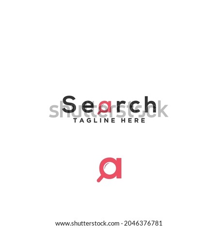 
Serch logo uses the letters A as a magnifying glass symbol