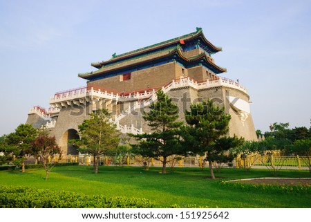 Zhengyang Gate in Beijing,China.It was built between 1403-1424,The ancient gate is in front of Forbidden City,and it is a famous landmark in Beijing