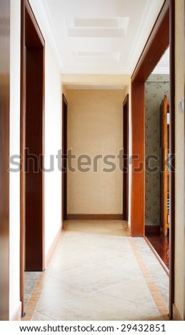 the corridor of a house