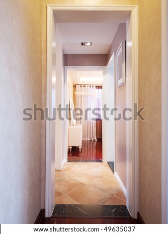 the corridor in home interior