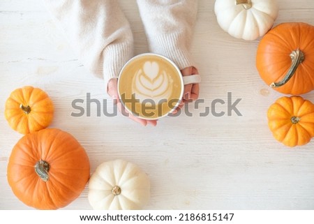 Similar – Image, Stock Photo Hand holding an autumn leaf