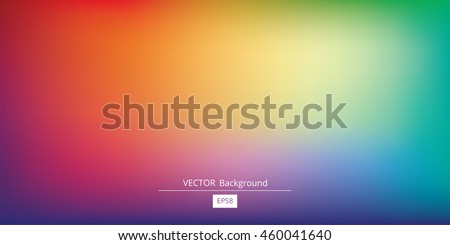 Abstract blurred gradient mesh background in bright rainbow colors. Colorful smooth banner template. Easy editable soft colored vector illustration in EPS8 without transparency. Foto d'archivio © 