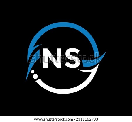 NS letter logo design with a circle shape. NS circle and cube shape logo design. NS monogram, business, real estate logo. NS Logo design with unique and simple design.