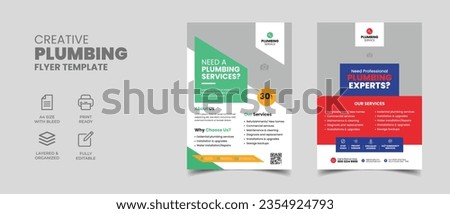 professional plumbing service flyer template with home repair flyer poster layout template 