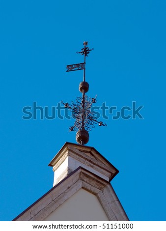 Architectural details a Wind-vane of ancient city