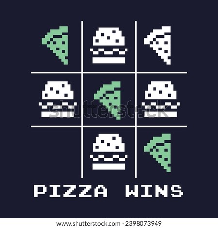 PIZZA AND BURGER IMAGES PIXEL GAMES