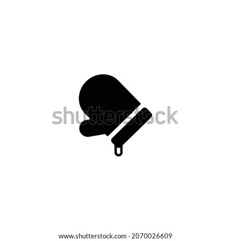 Kitchen glove simple flat icon vector illustration