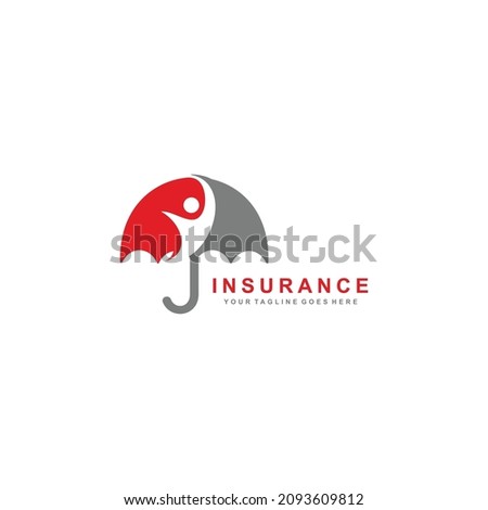 Insurance logo design vector illustration