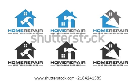 Home repair logo set design vector Stockfoto © 