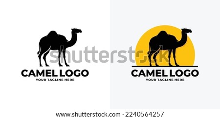 Camel logo set design vector illustration