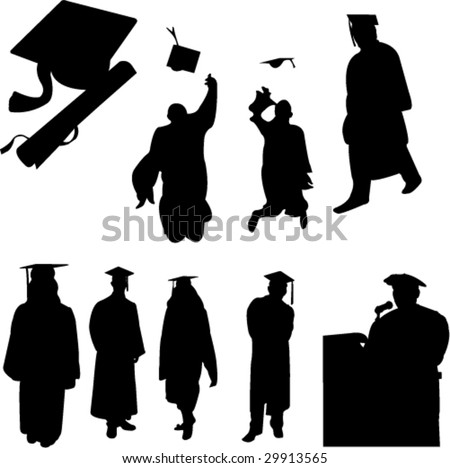 Graduation Students Collection - Vector - 29913565 : Shutterstock