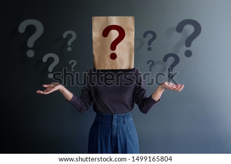 Similar – Image, Stock Photo I want to know! Curiosity