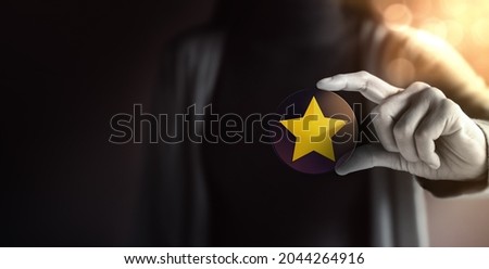 Similar – Image, Stock Photo Holding a star in your hands