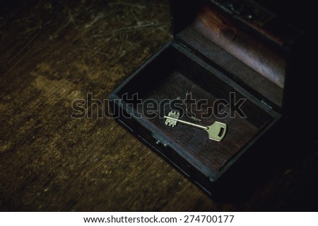 Wooden box traded Key