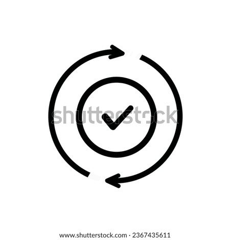 Check icon vector isolated on white background