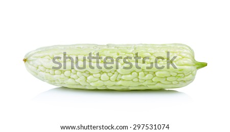 Bitter melon isolated on white background