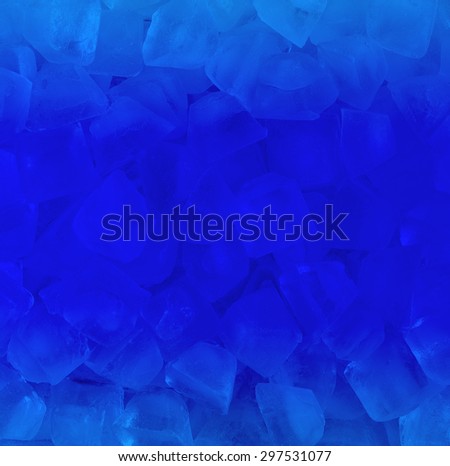 fresh cool  blue ice cube background