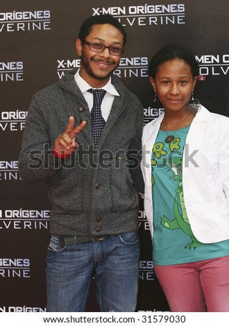 MEXICO CITY-MAY 26: Singer Kalimba & His Little Sister attends the X-MEN ORIGINS: WOLVERINE Mexico City Red Rarpet Premier at Auditorio Nacional at Mexico,City.,Mexico May 26, 2009