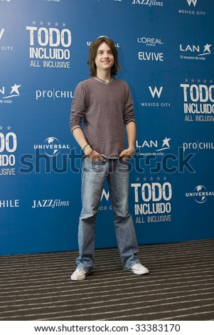 MEXICO CITY, MEXICO- JULY 07: Actor Jesus Zavala attends The All Inclusive Motion Picture Press Conference at W Hotel Mexico at Mexico, City., Mexico. July 07 2009